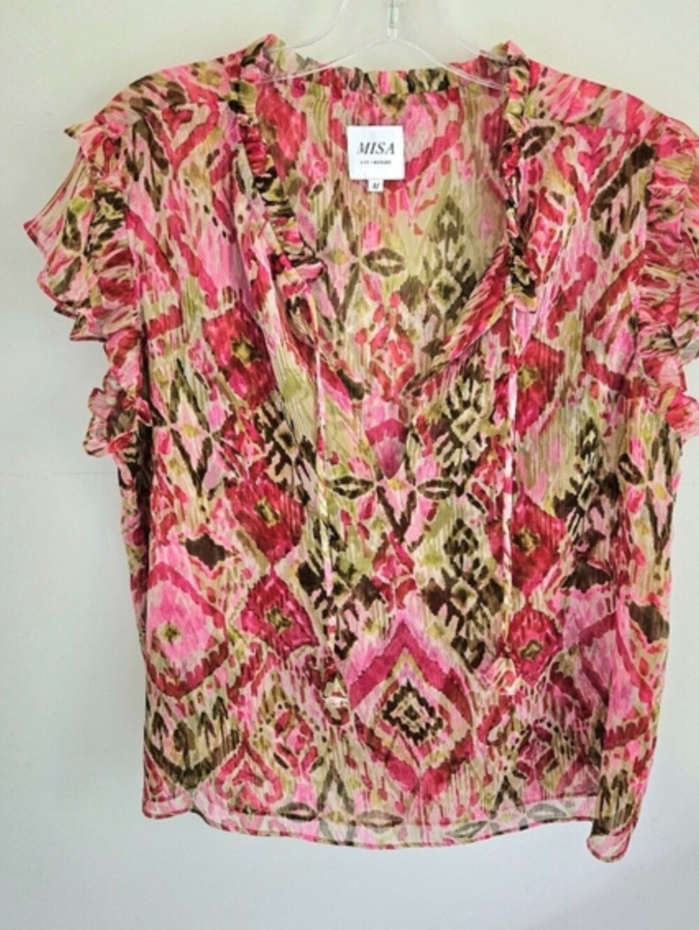 Misa Ruffle Sleeve Blouse